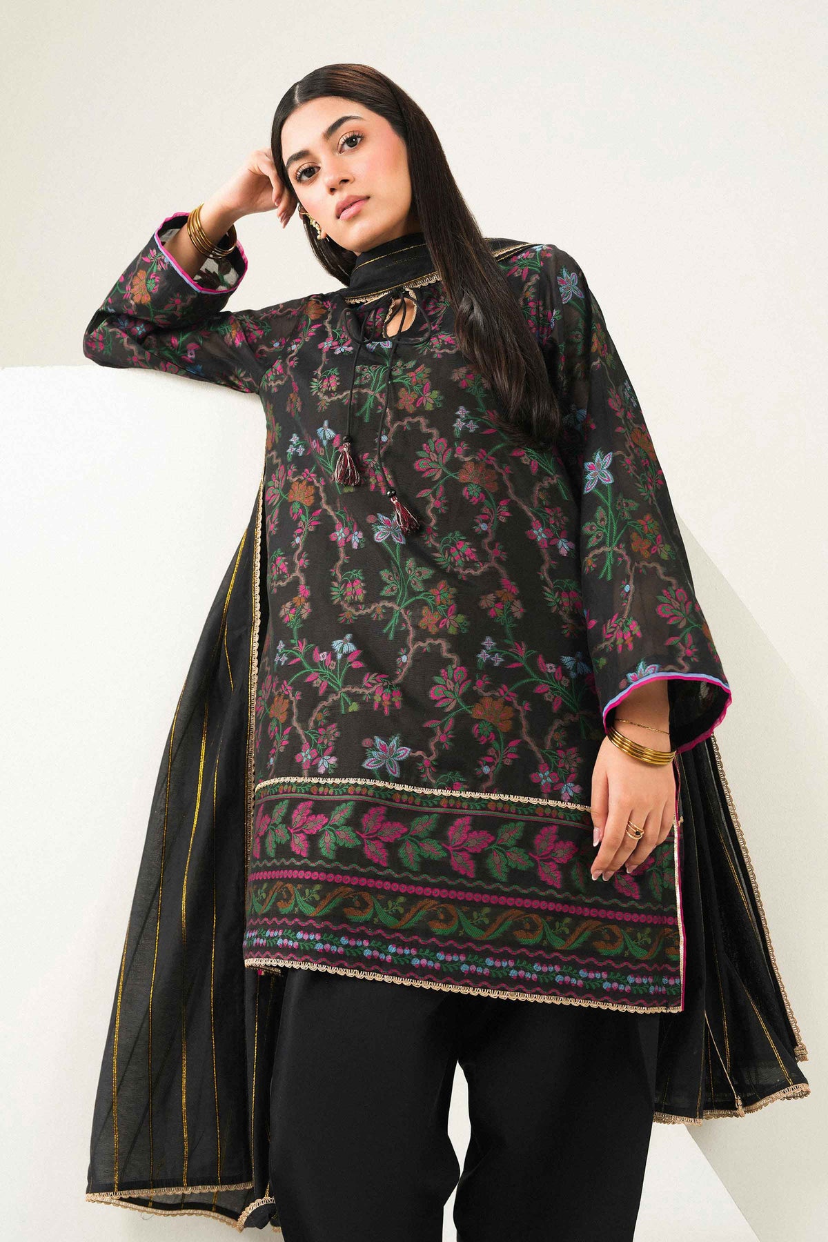 3 Piece - Embroidered Suit - PFE26-53