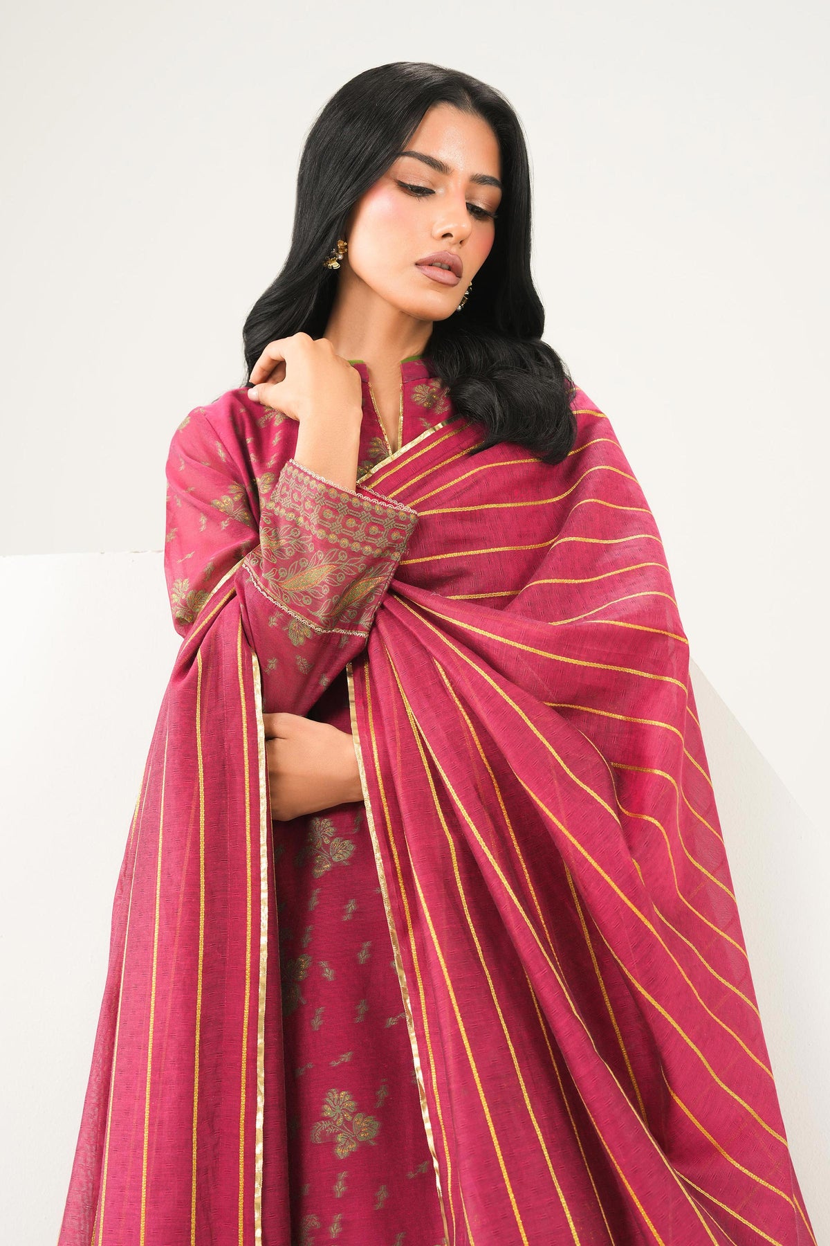 3 Piece - Printed Suit - PFE26-54