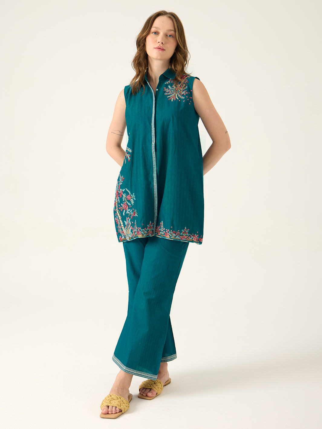 Lumira - Embroidered 2Pc Co-ords Set