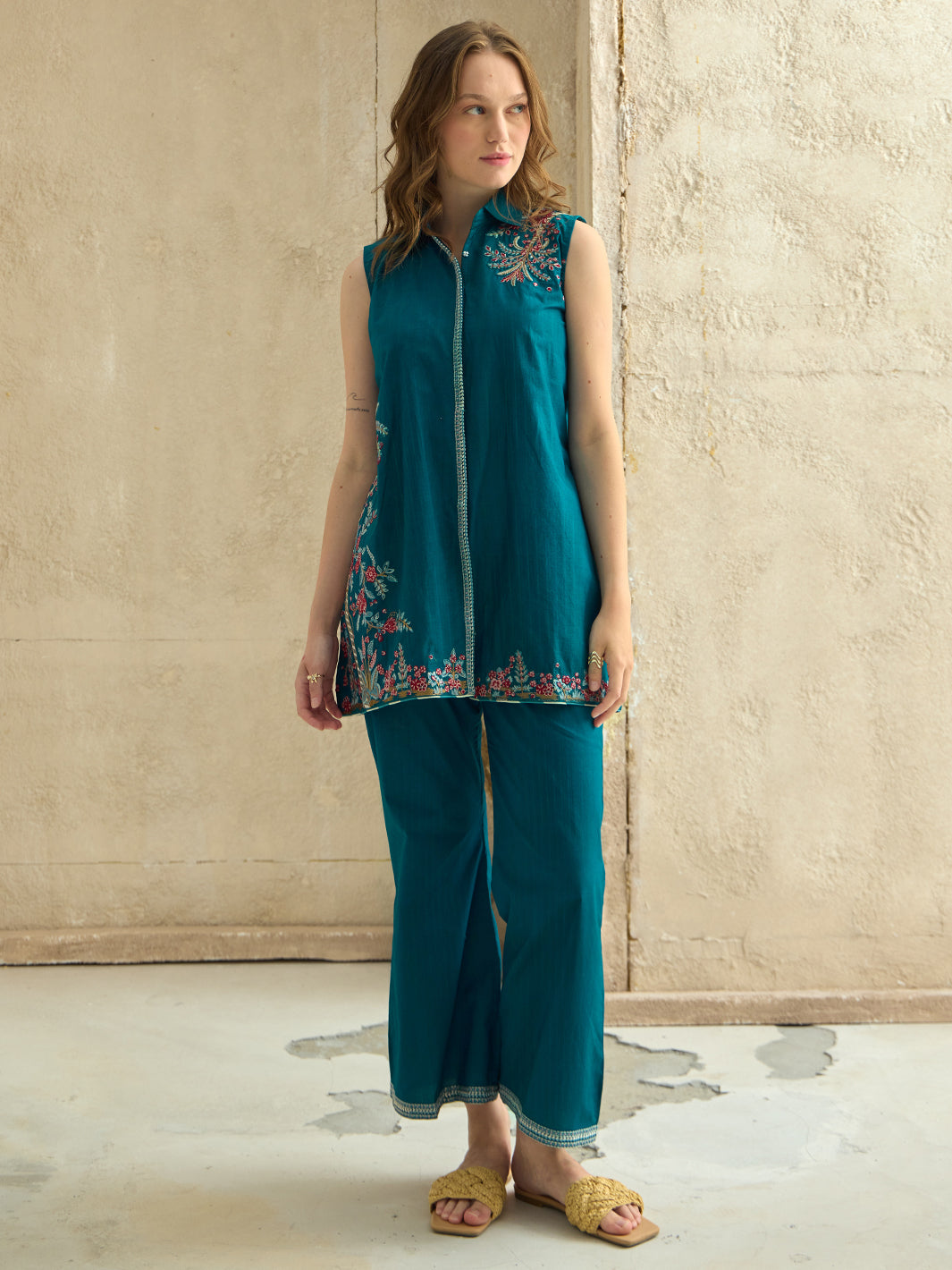 Lumira - Embroidered 2Pc Co-ords Set