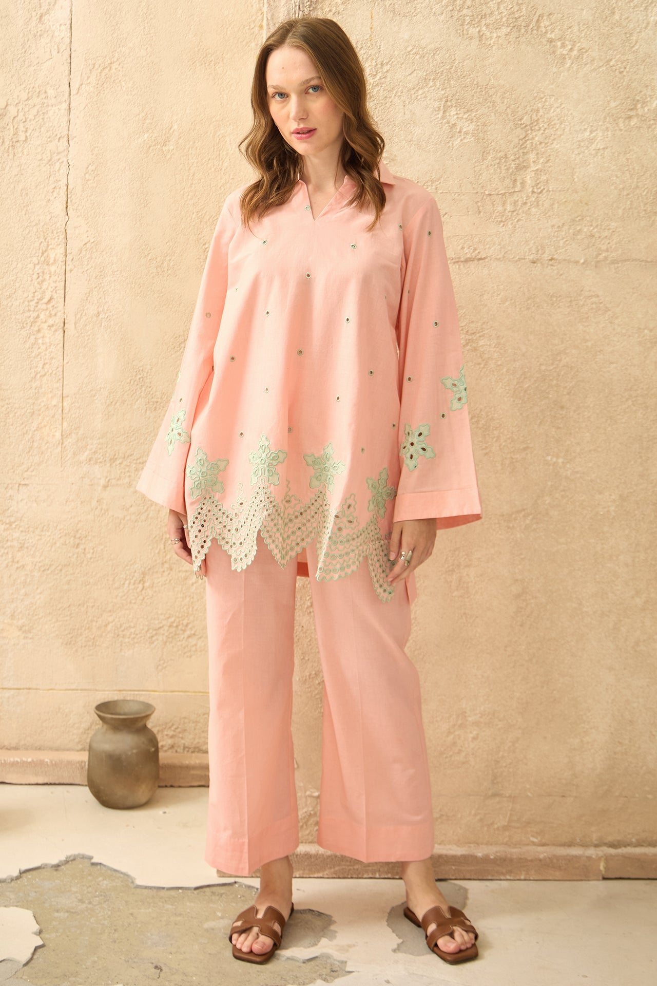 Serena - Embroidered 2Pc Co-ords Set