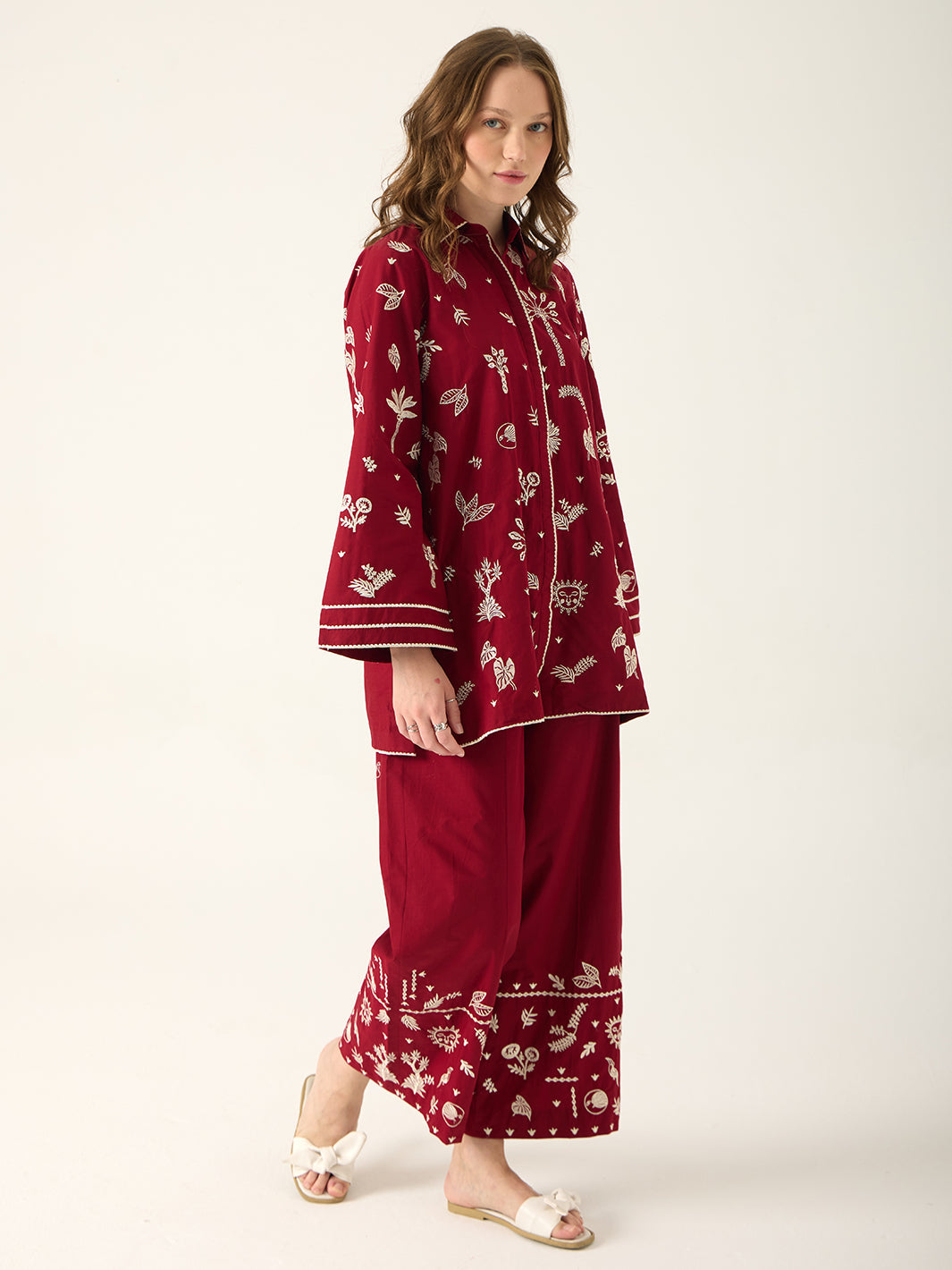 Elinea - Embroidered 2Pc Co-ords Set