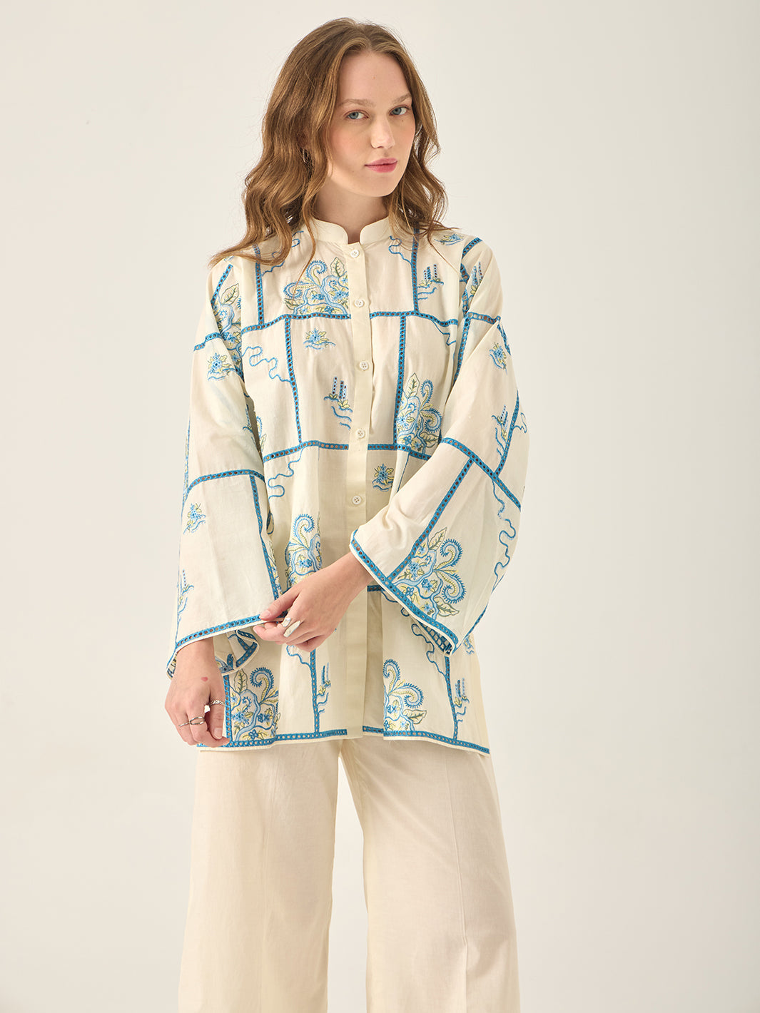 Auri - Embroidered 2Pc Co-ords Set
