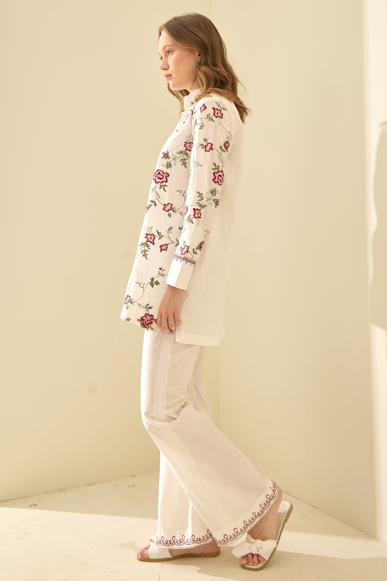 Veleral - Embroidered 2Pc Co-ords Set