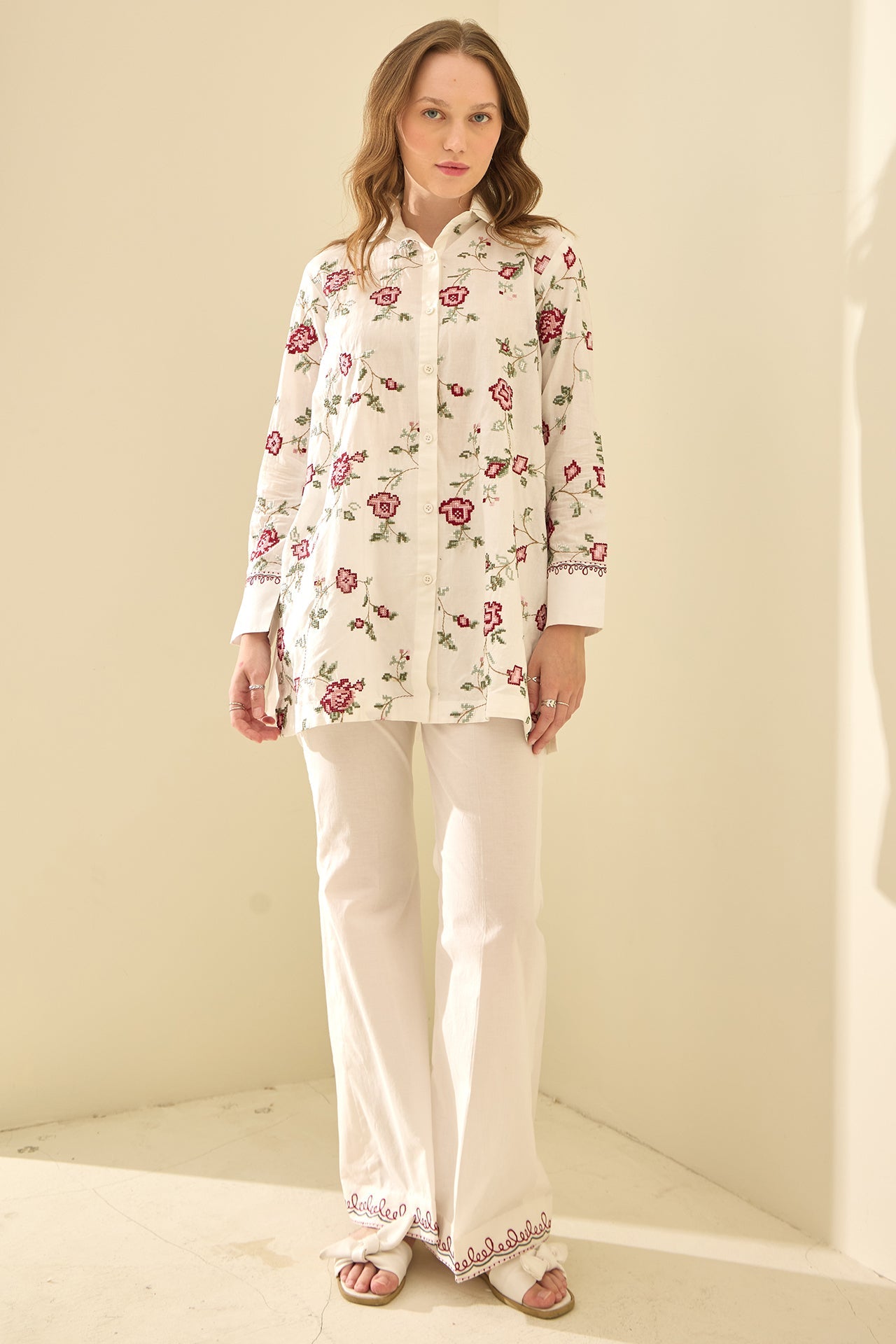 Veleral - Embroidered 2Pc Co-ords Set