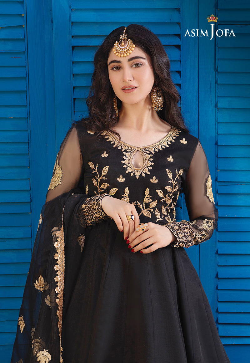AJFC-65 EMBROIDERED ORGANZA 3 PCS