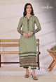AJULN-09 Embroidered Cotton Net Unstitched 3 Pcs