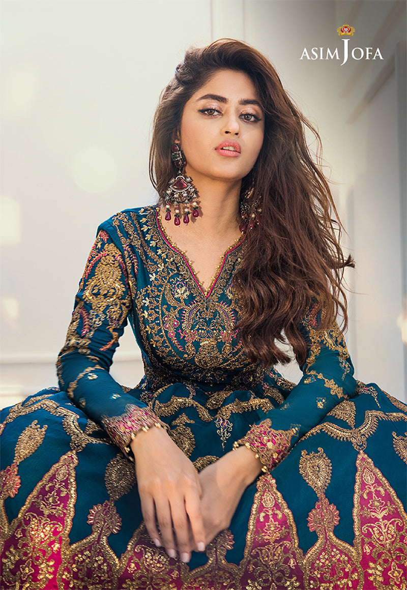 AJSE-01 EMBROIDERED COTTON SILK 2 PCS
