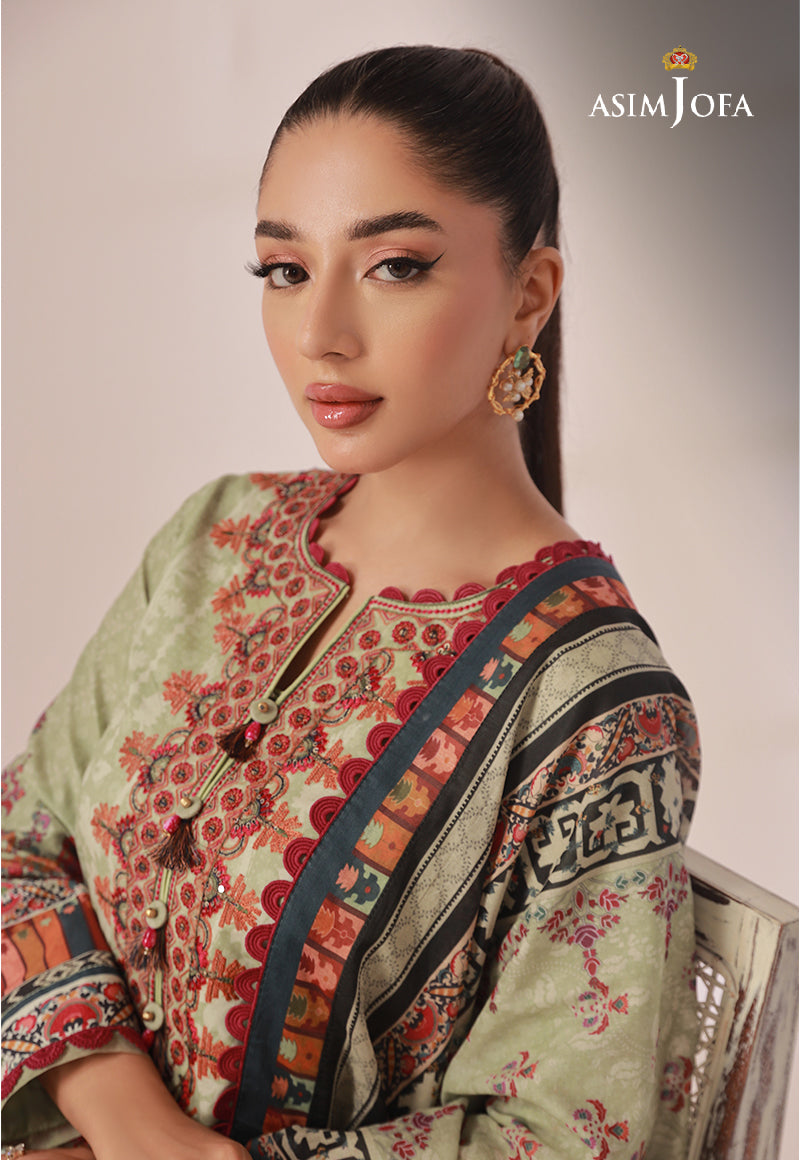 AJBPD-01 DESIGNERS EMBROIDERED STITCHED 3 PCS