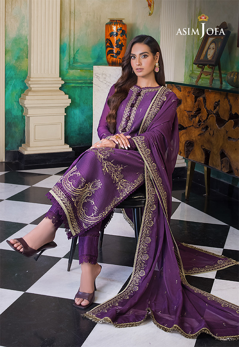 AJIM-05 EMBROIDERED PAPER COTTON 3 PCS