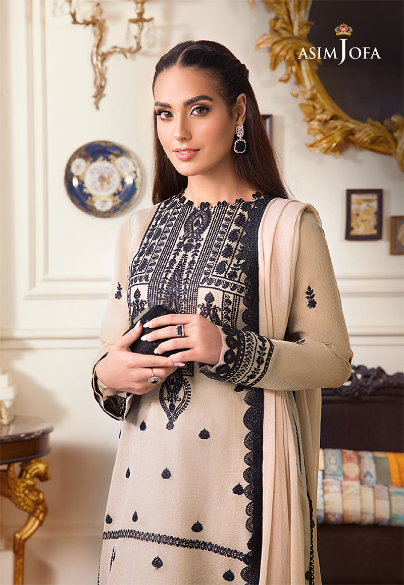 AJIM-17 EMBROIDERED COTTON NET 2 PCS