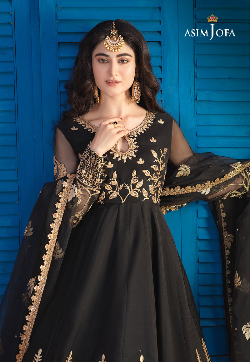 AJFC-65 EMBROIDERED ORGANZA 3 PCS