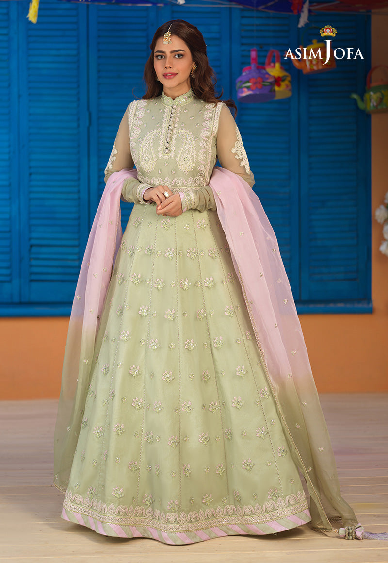 AJFC-75 EMBROIDERED ORGANZA 3 PCS