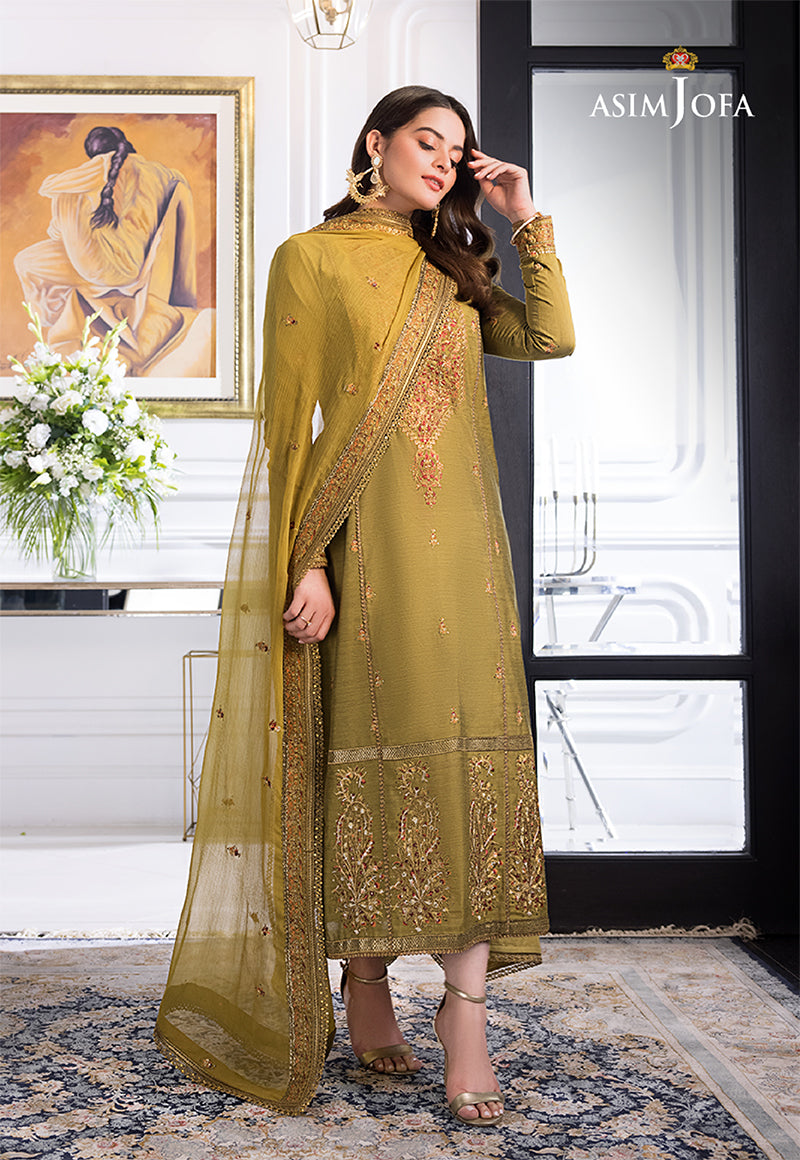 AJIM-08 EMBROIDERED PAPER COTTON 3 PCS