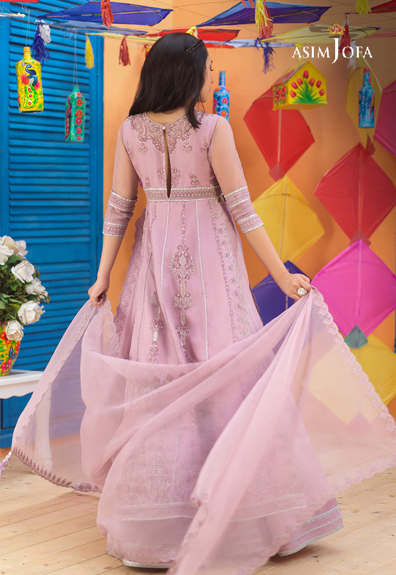 AJFC-59 EMBROIDERED ORGANZA 3 PCS