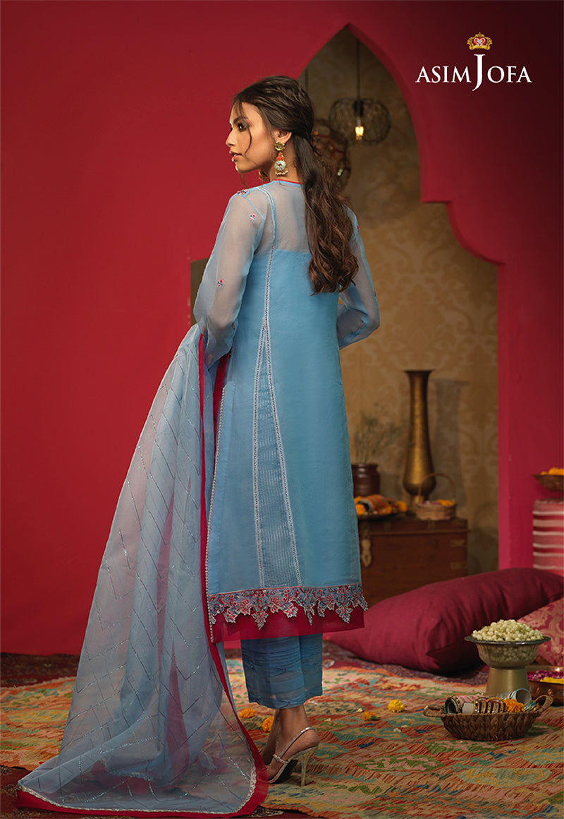 AJFC-32 EMBROIDERED ORGANZA 3 PCS