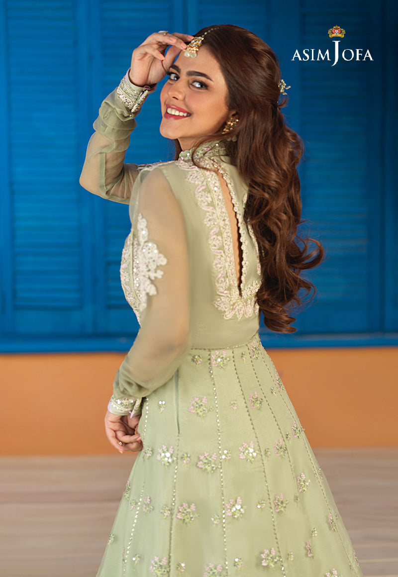 AJFC-75 EMBROIDERED ORGANZA 3 PCS
