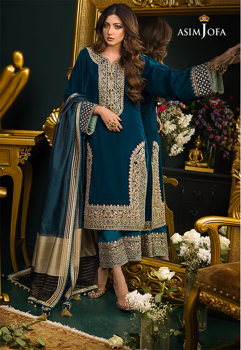 AJMRD-01 EMBROIDERED STITCHED 3 PCS