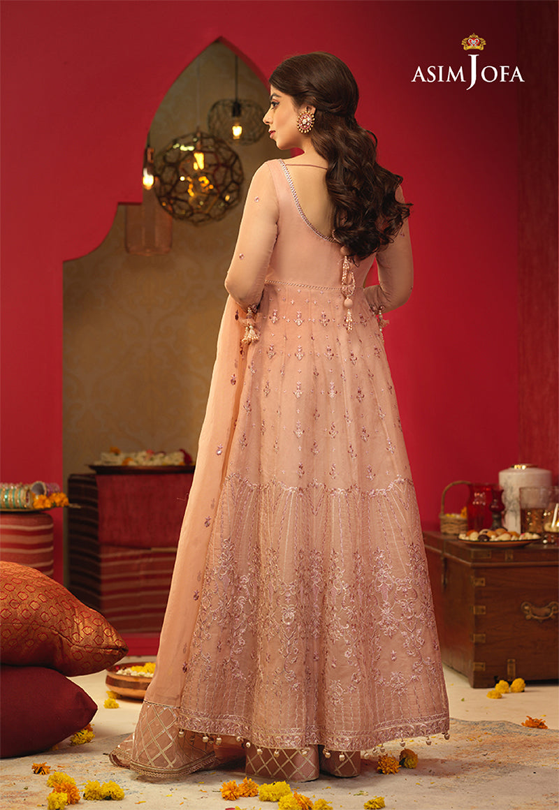 AJFC-26 EMBROIDERED ORGANZA 3 PCS