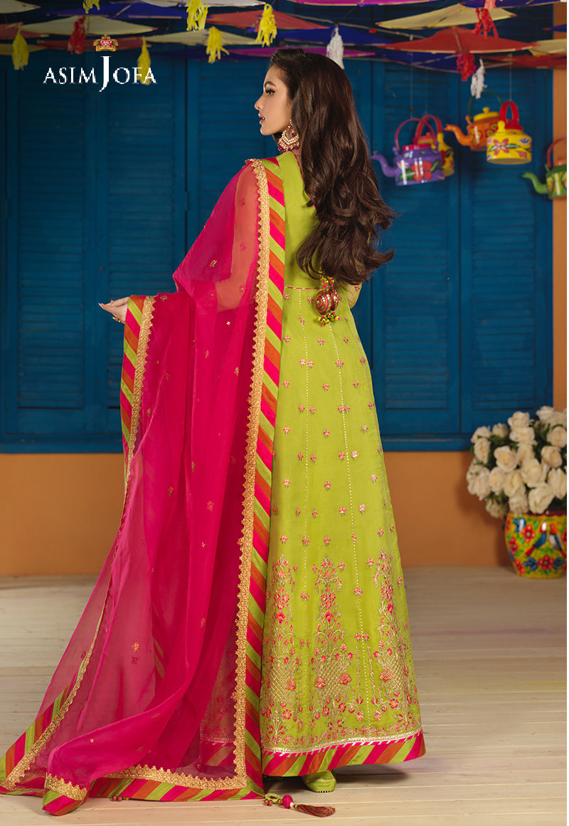 AJFC-69 EMBROIDERED ORGANZA 3 PCS