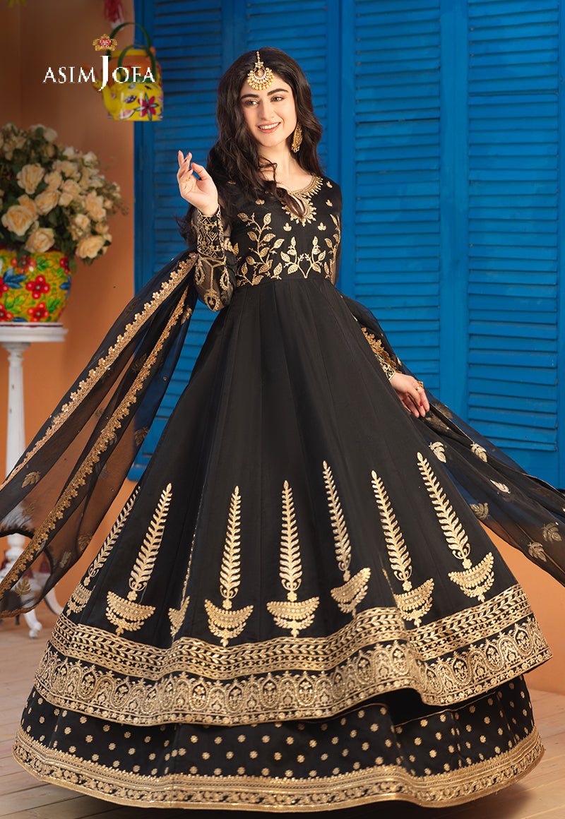 AJFC-65 EMBROIDERED ORGANZA 3 PCS