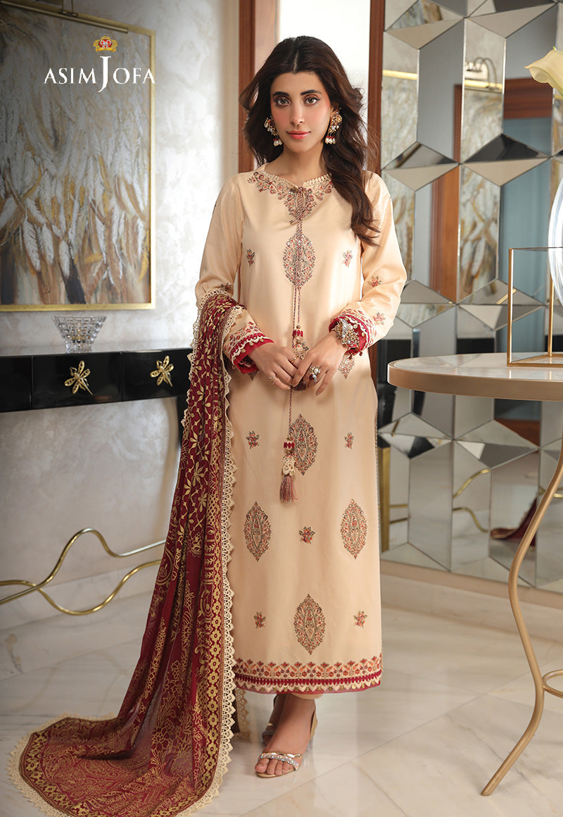 AJAI-17 EMBROIDERED CAMBRIC 3 PCS