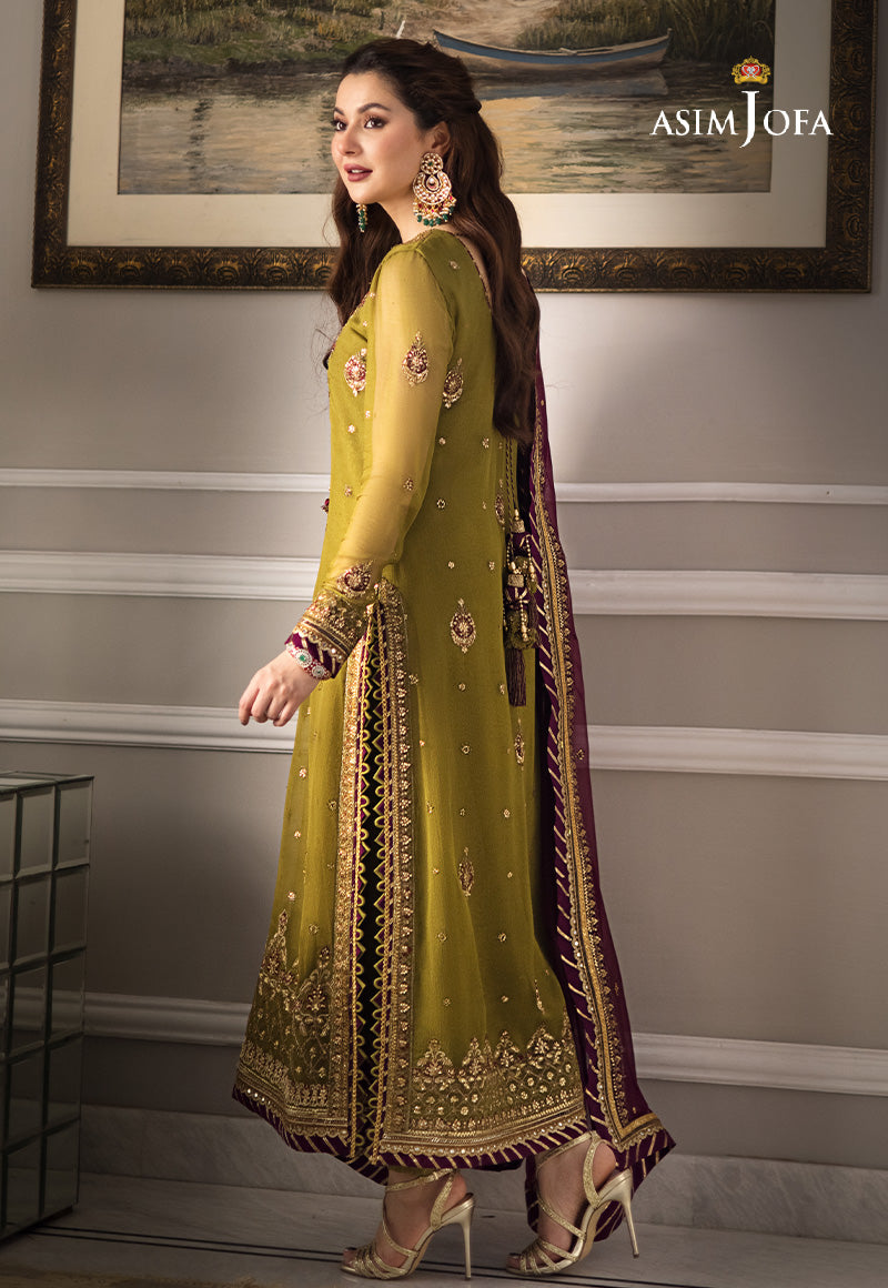 AJZSD-06 EMBROIDERED CHIFFON 3 PCS