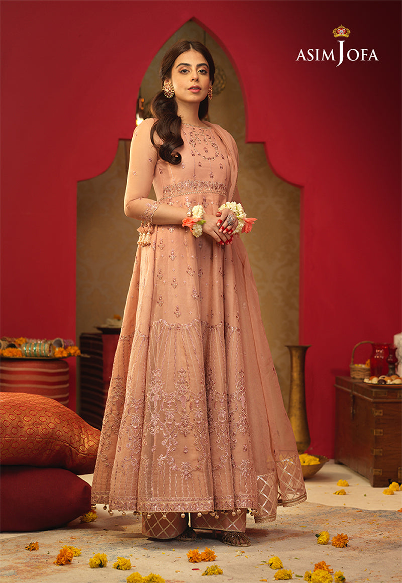 AJFC-26 EMBROIDERED ORGANZA 3 PCS
