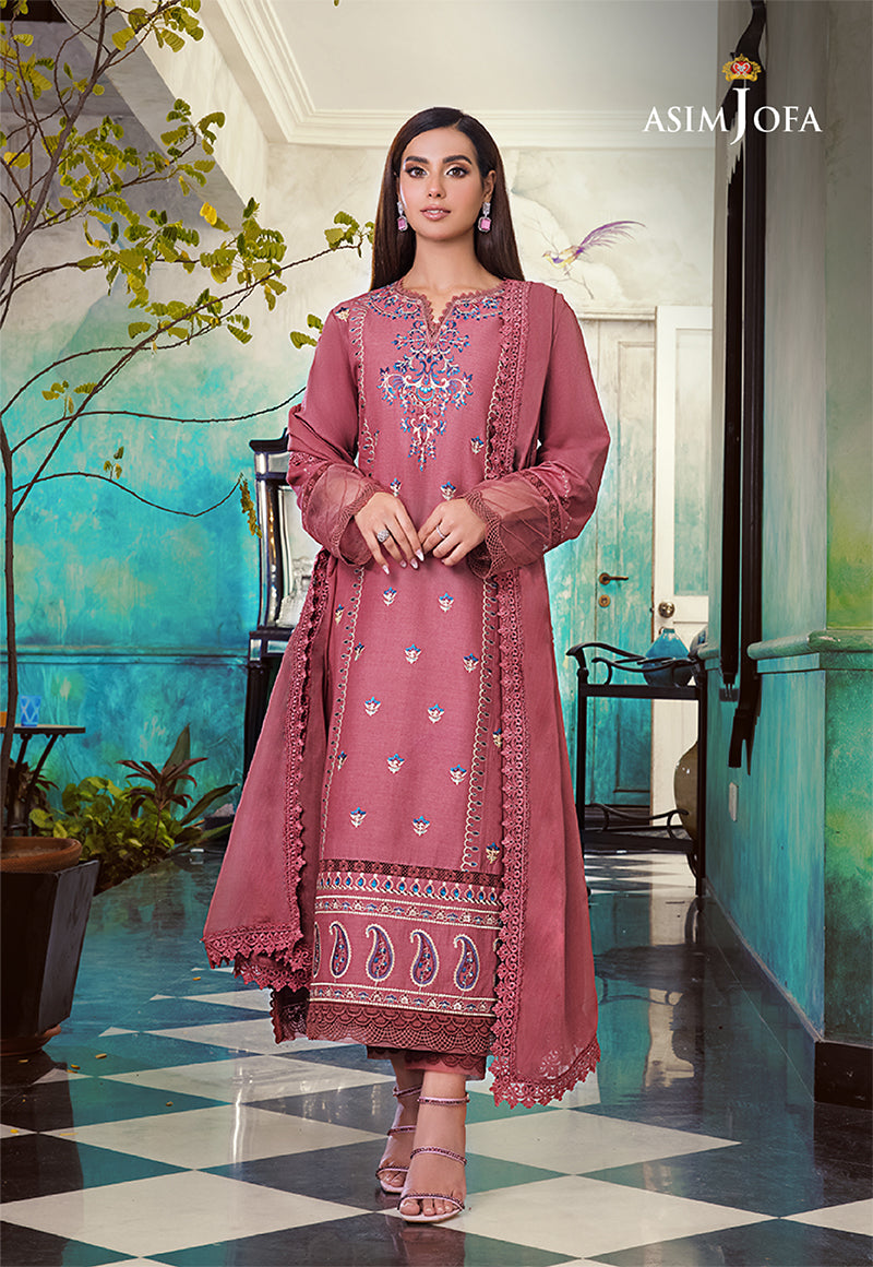 AJIM-23 EMBROIDERED COTTON 3 PCS