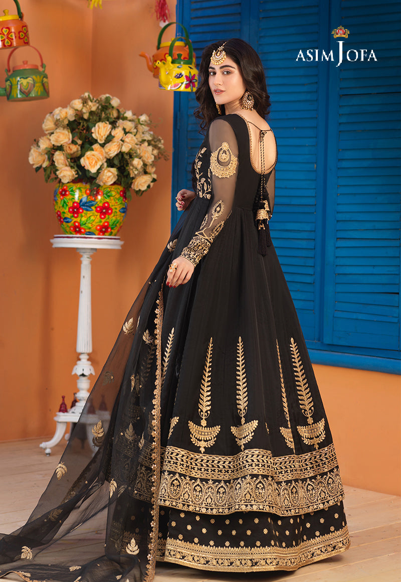 AJFC-65 EMBROIDERED ORGANZA 3 PCS