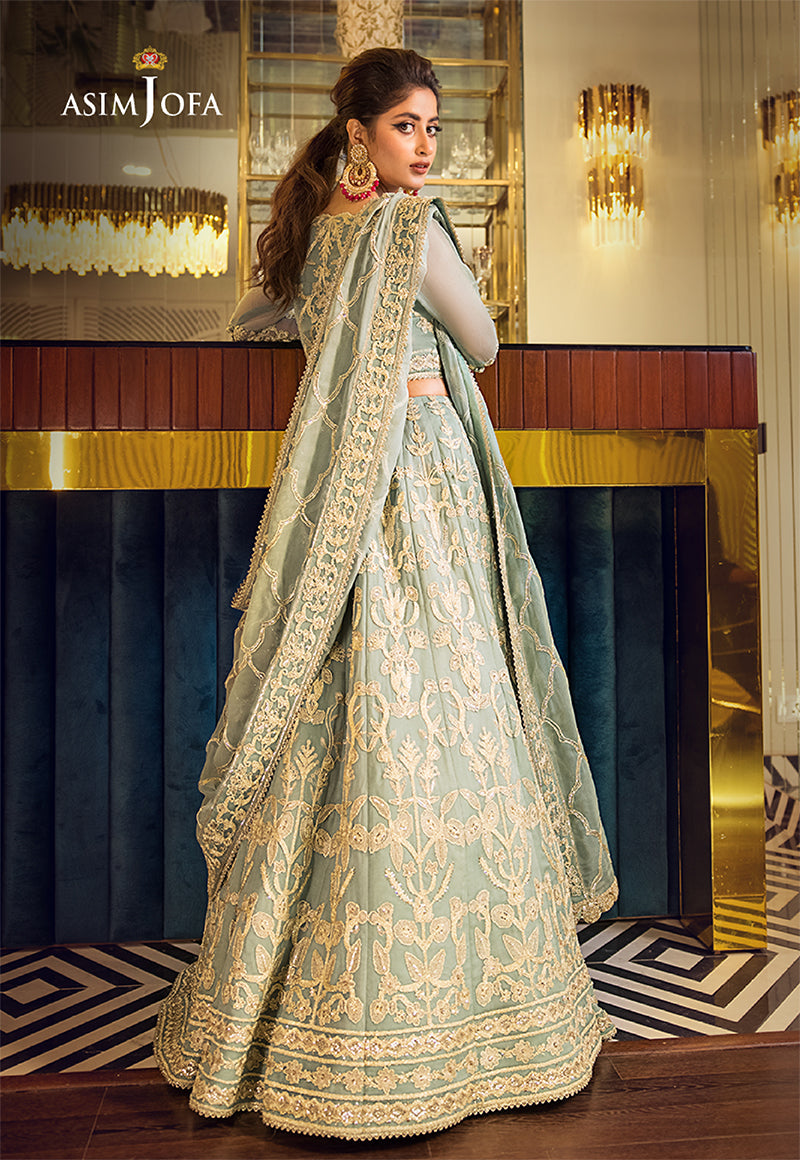 AJSE-12 EMBROIDERED CHIFFON 2 PCS