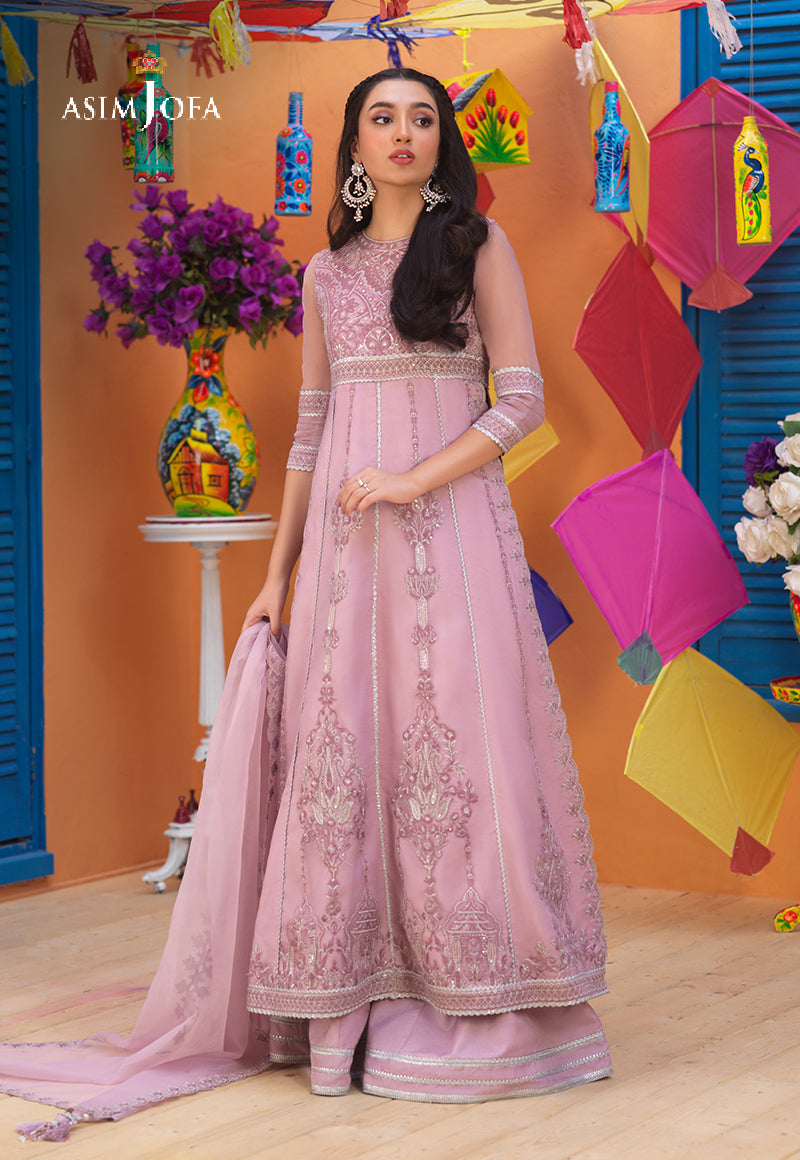 AJFC-59 EMBROIDERED ORGANZA 3 PCS