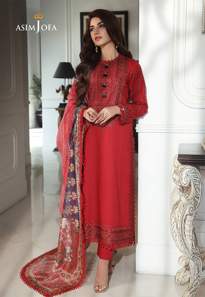 AJAI-15 EMBROIDERED CAMBRIC 3 PCS