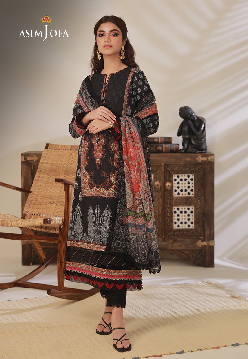 AJBP-17 PRINTED CAMBRIC 3 PCS