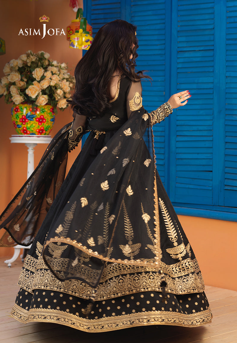 AJFC-65 EMBROIDERED ORGANZA 3 PCS