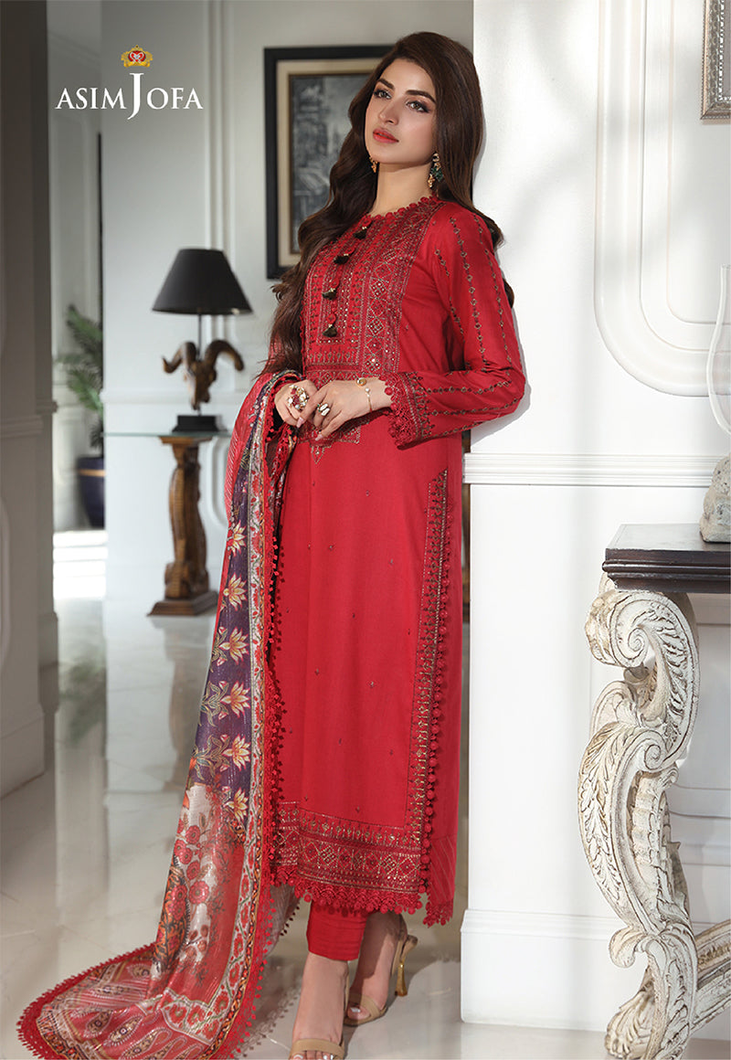 AJAI-15 EMBROIDERED CAMBRIC 3 PCS