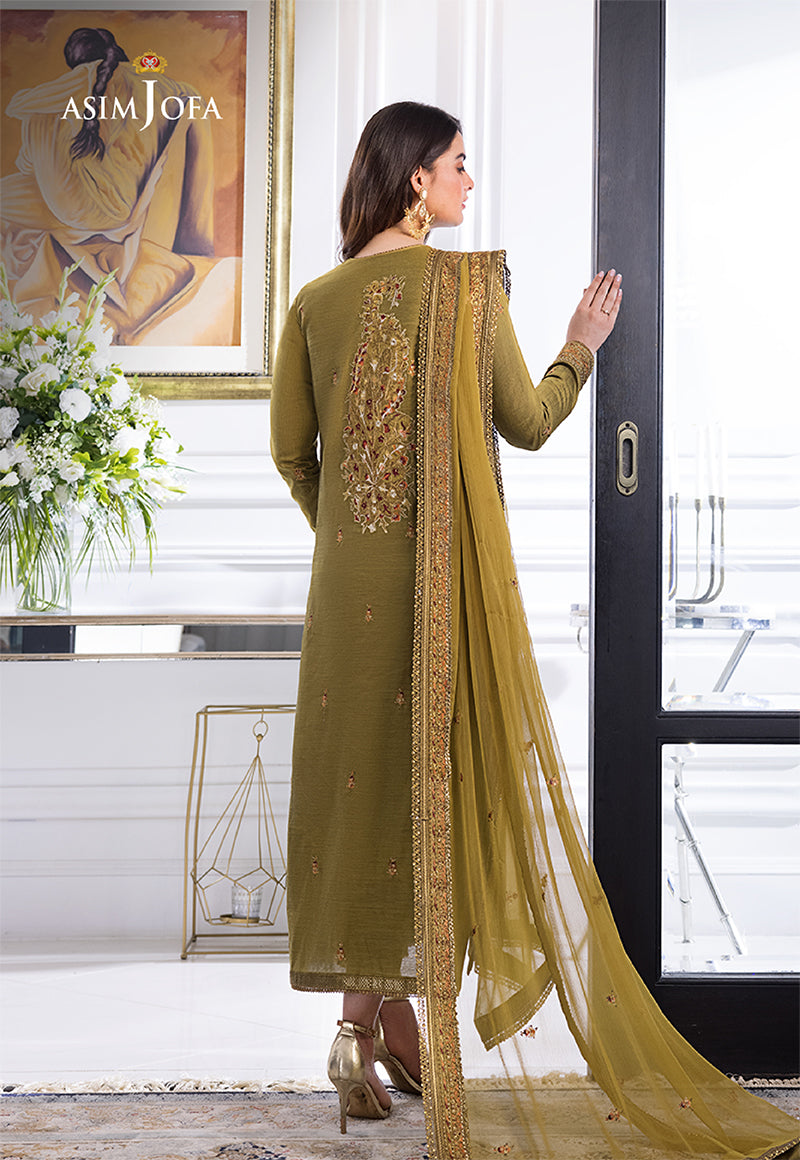 AJIM-08 EMBROIDERED PAPER COTTON 3 PCS