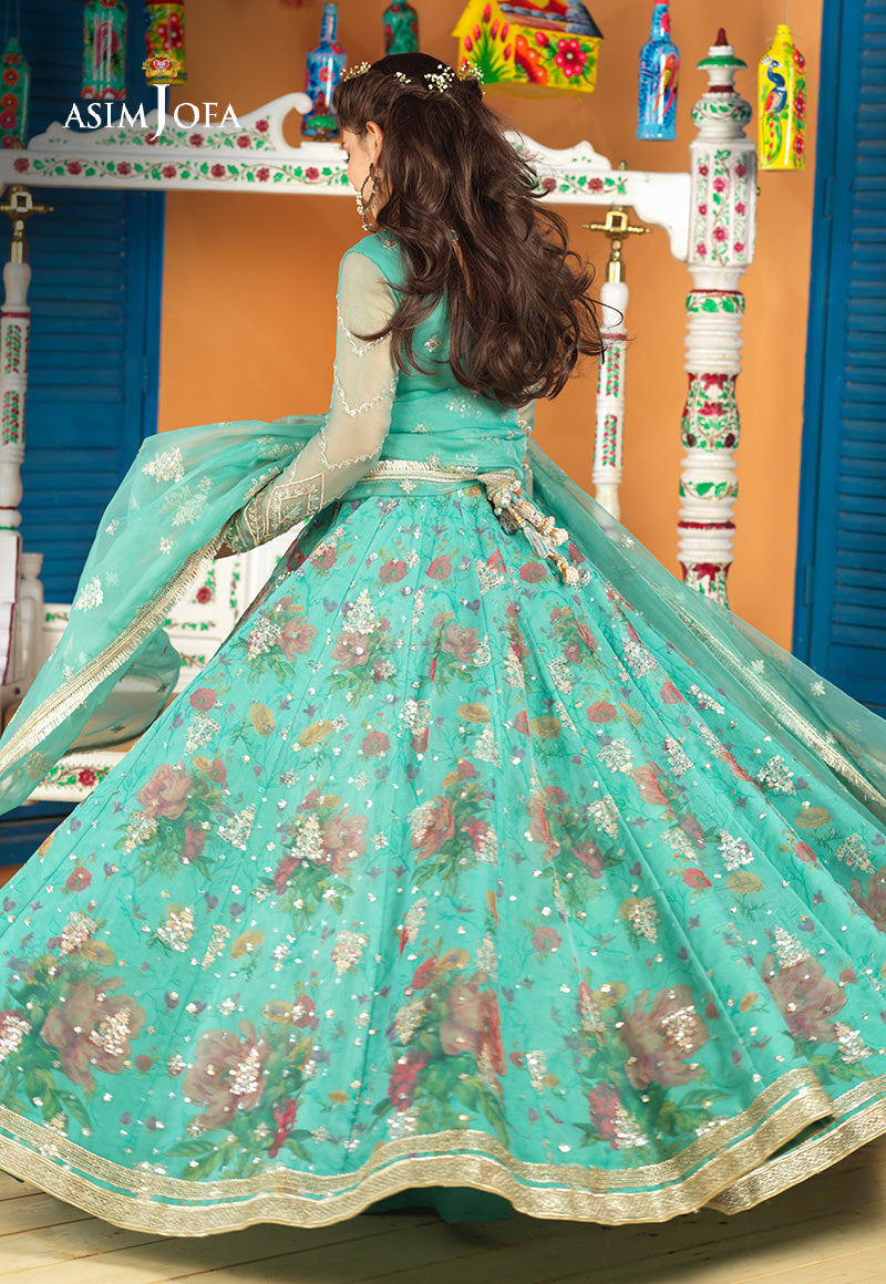 AJFC-62 EMBROIDERED ORGANZA 3 PCS