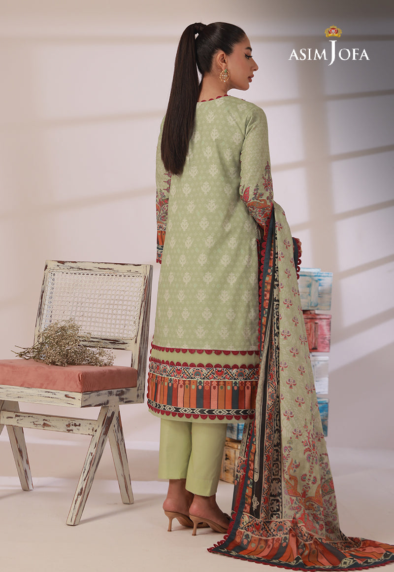AJBPD-01 DESIGNERS EMBROIDERED STITCHED 3 PCS