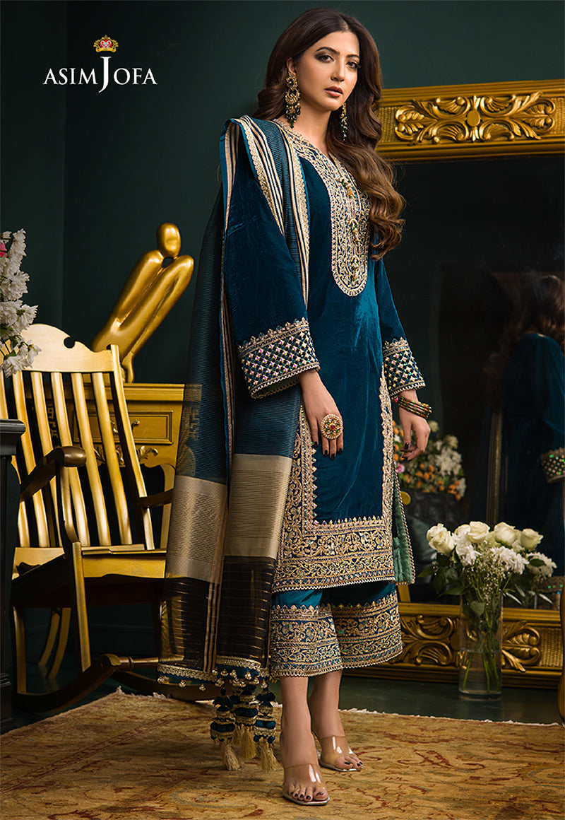 AJMRD-01 EMBROIDERED STITCHED 3 PCS