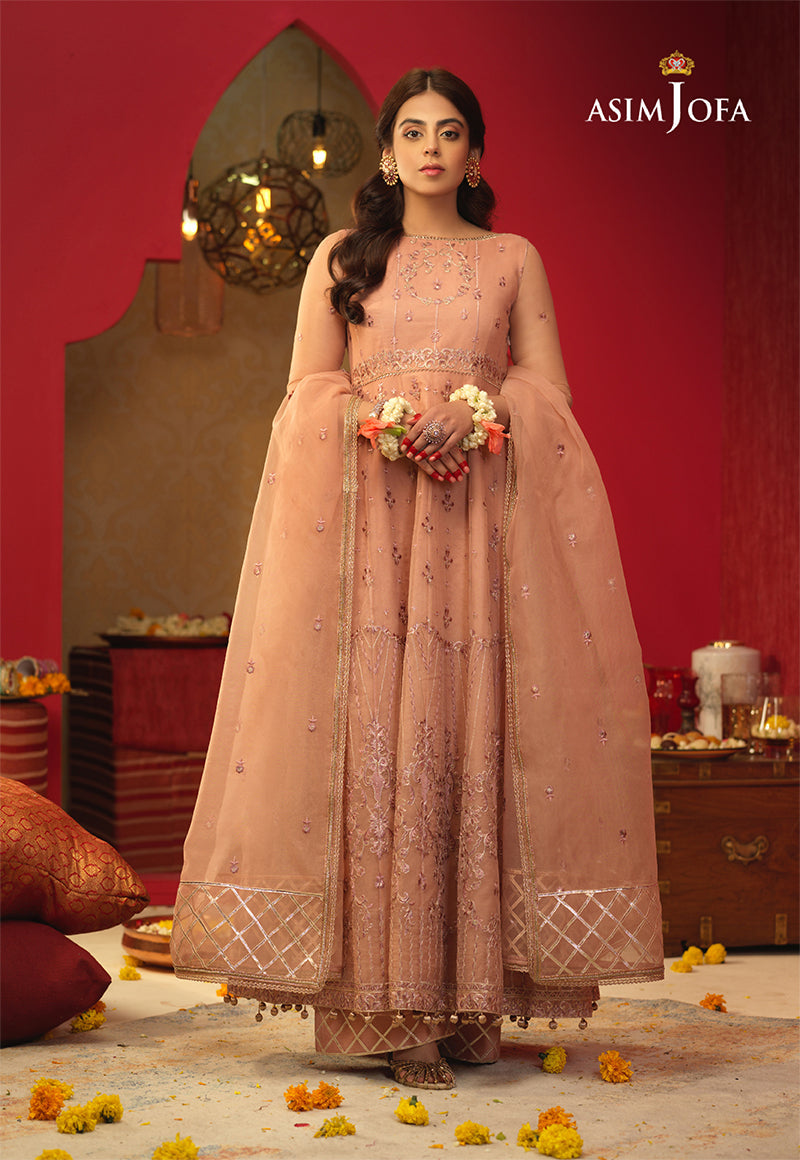 AJFC-26 EMBROIDERED ORGANZA 3 PCS