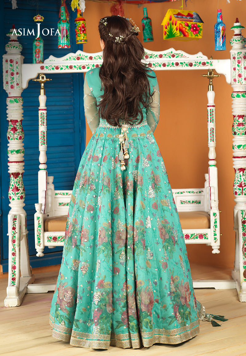 AJFC-62 EMBROIDERED ORGANZA 3 PCS
