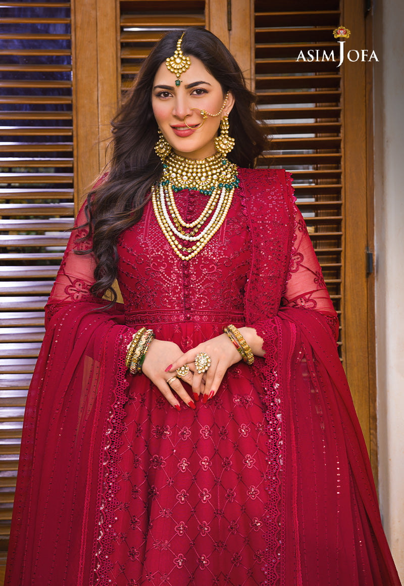 AJBND-03 EMBROIDERED CHIFFON STITCHED 3 PCS