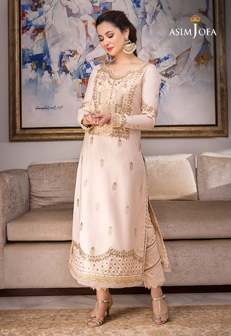 AJZS-15 EMBROIDERED RAW SILK 1 PC