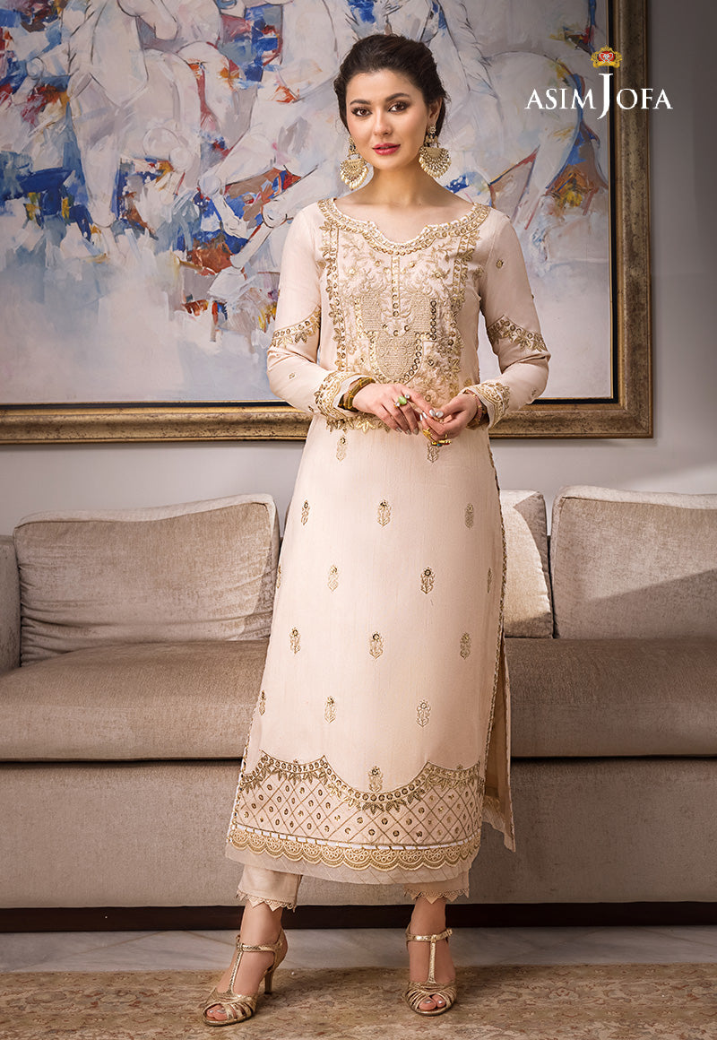 AJZS-15 EMBROIDERED RAW SILK 1 PC