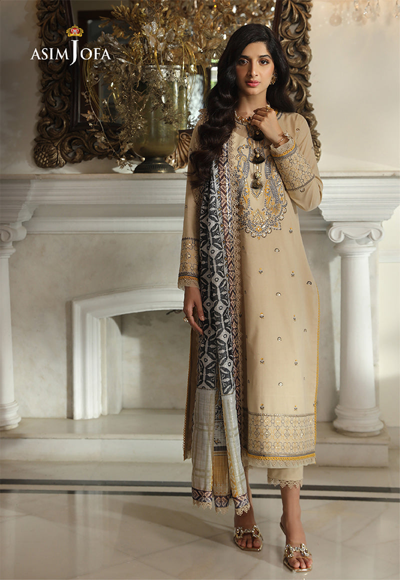 AJAI-14 EMBROIDERED CAMBRIC 3 PCS