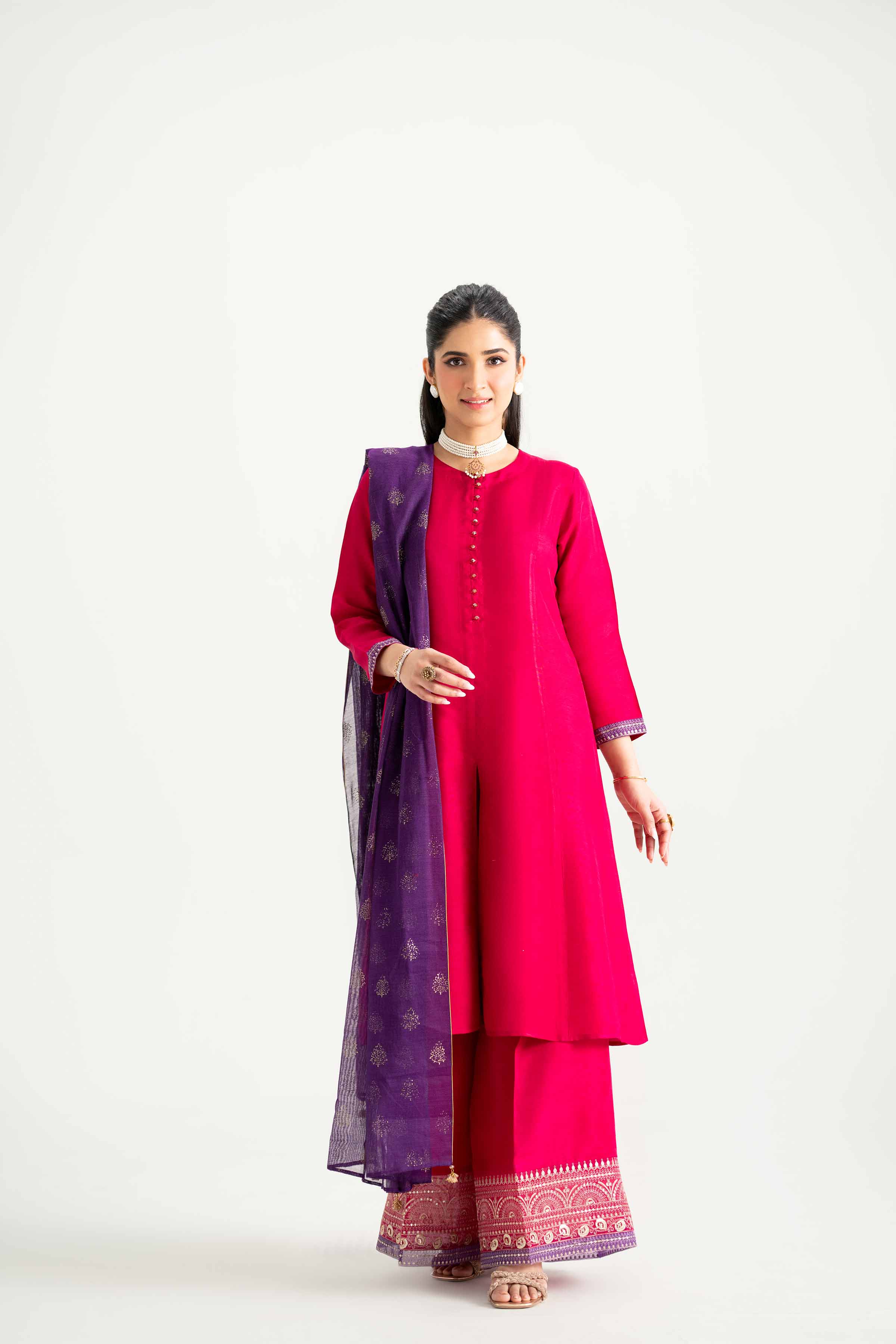 3 Piece - Embroidered Suit - PMD25-01 M