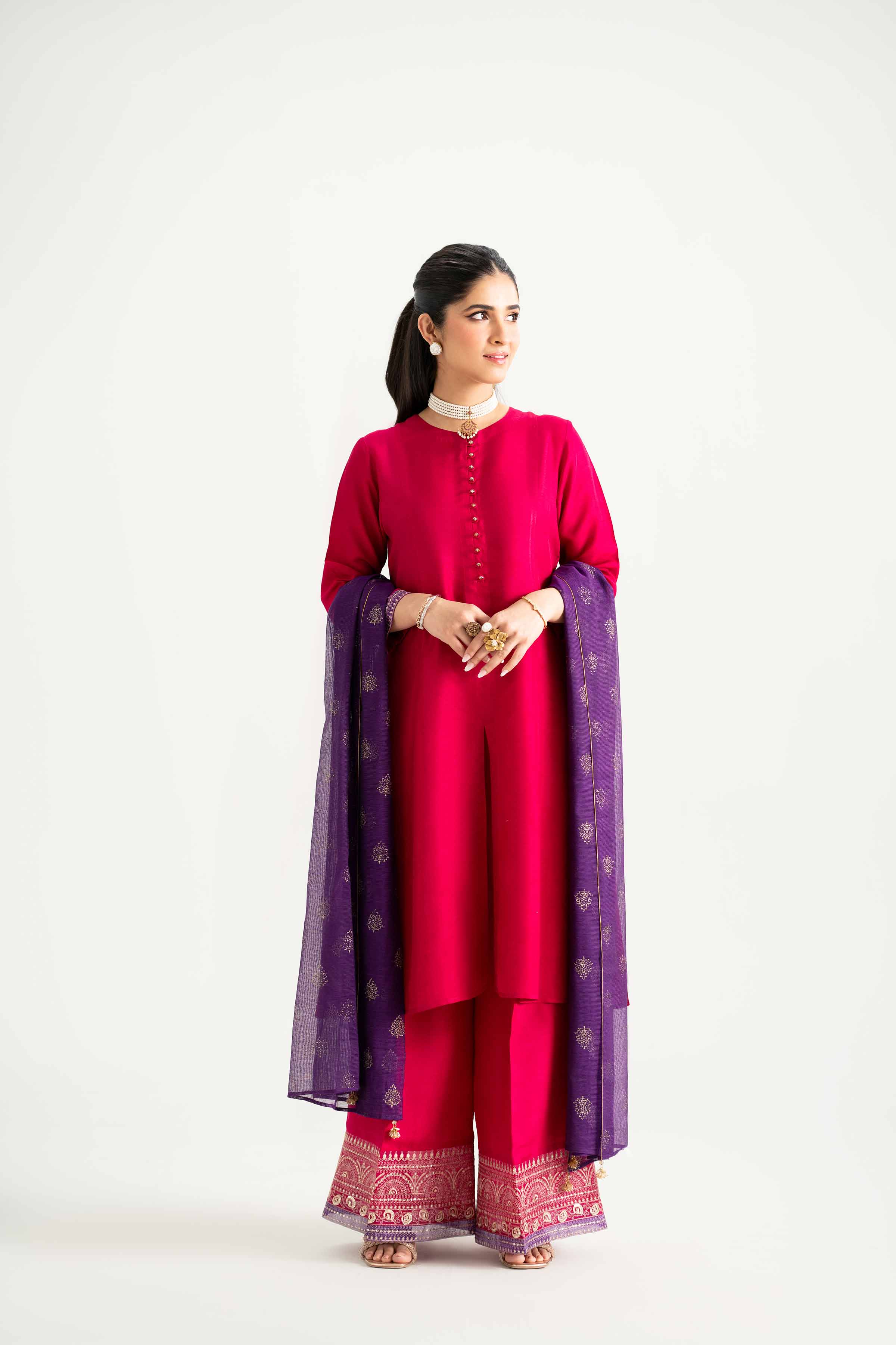 3 Piece - Embroidered Suit - PMD25-01 M