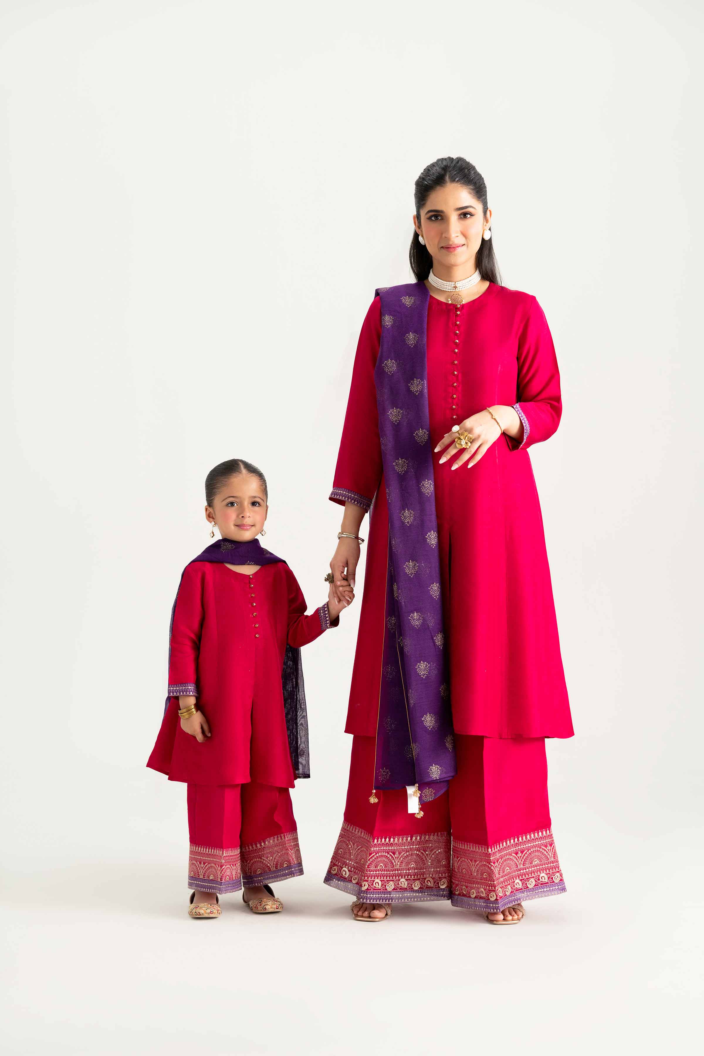 3 Piece - Embroidered Suit - PMD25-01 D