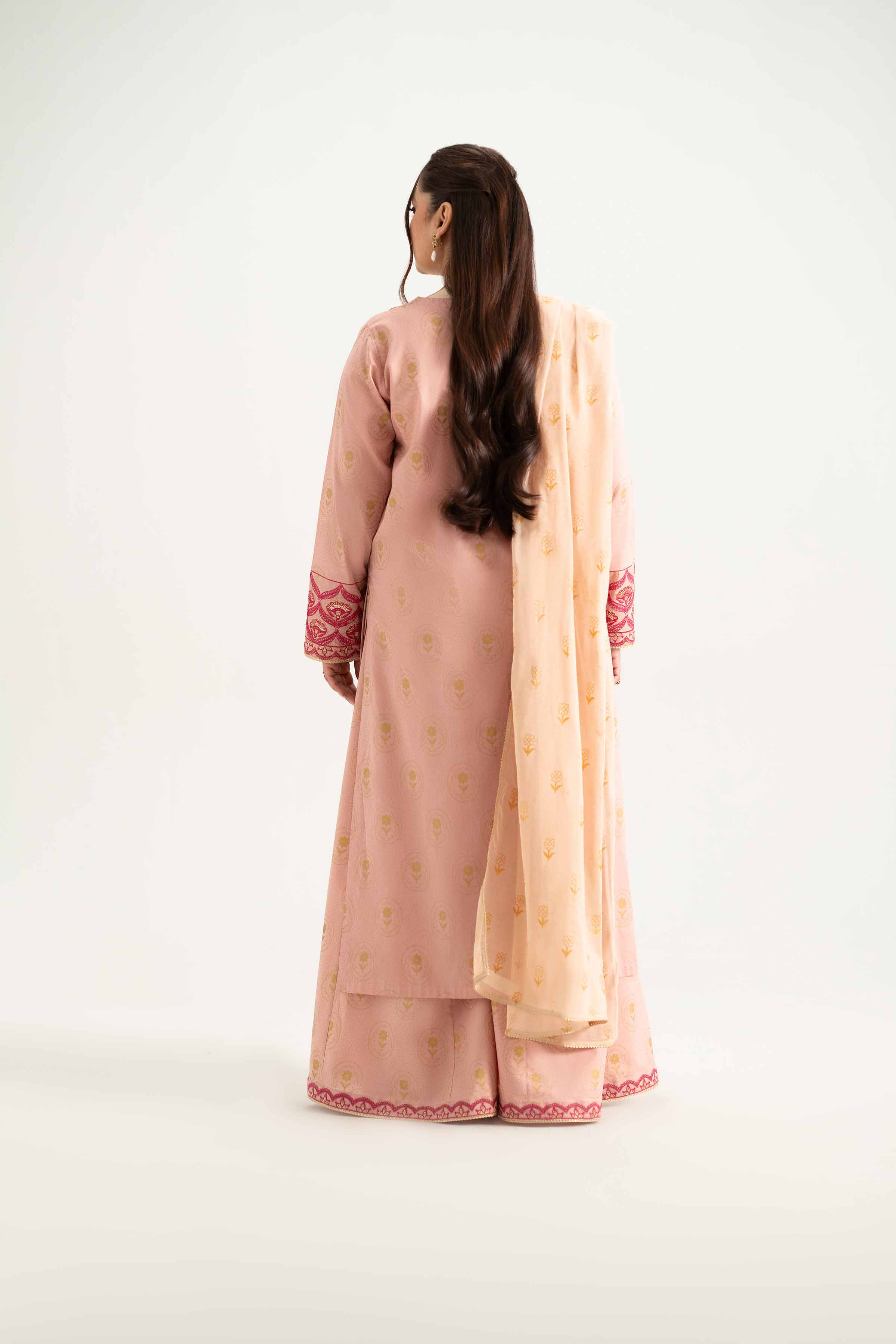 3 Piece - Printed Embroidered Suit - PMD25-05 M